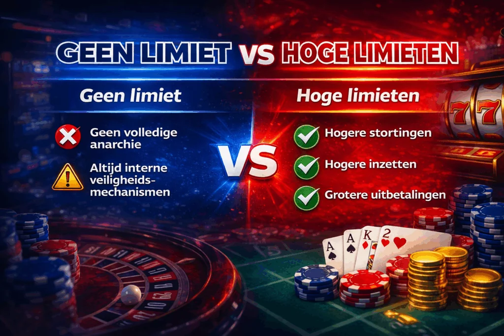 Geen limiet vs hoge limieten